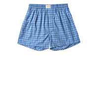 GIORDANO 佐丹奴 01177139 男式平底四角裤 15蓝/白格子色 大码(175/84A)