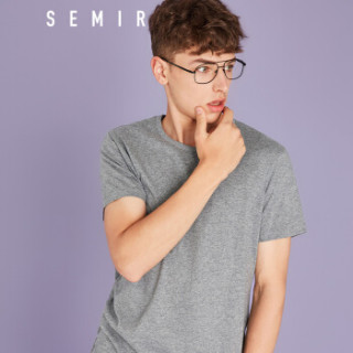 Semir 森马 19018001233 男士圆领短袖T恤 深花灰 XL