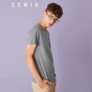 Semir 森马 19018001233 男士圆领短袖T恤 深花灰 XL