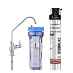 爱惠浦(Everpure)BH2净水器 直饮机 250G无桶无废水-额定净水量950L 5级过滤保留矿物质 *2件