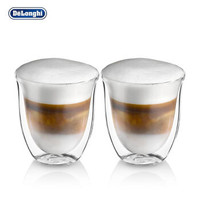 德龙（Delonghi）咖啡机 双层咖啡玻璃水杯 中号（190ml*2）
