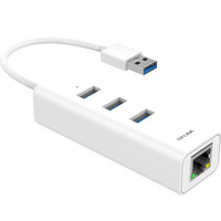 TP-LINK 普联 USB 3.0分线器 HUB集线器 USB转RJ45网线接口 千兆有线网卡 网口转换器 免驱安装 TL-UG313