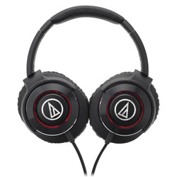 audio-technica 铁三角 WS770iS 头戴式耳机 黑红色