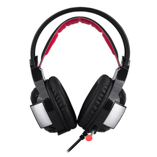 Dareu 达尔优 V350 头戴式游戏耳机 黑红色