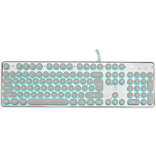 TECHNOLOGY 新盟 K100 104键 有线薄膜键盘 白色 单光