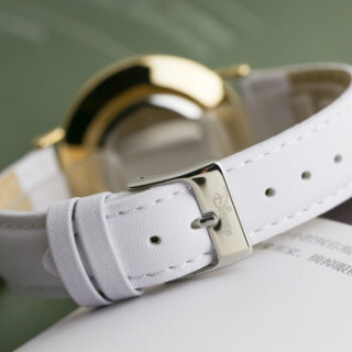 商品disney 迪士尼 mk-11176w 女士石英表 韩版简约 白色表带