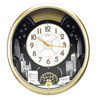 精工（Seiko）时尚创意欧式居家客厅钟摆音乐挂钟挂表QXM285G