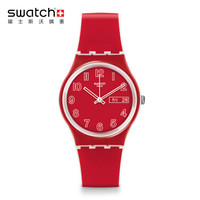 swatch 斯沃琪 原创系列 GW705 罂粟花田 女士石英手表