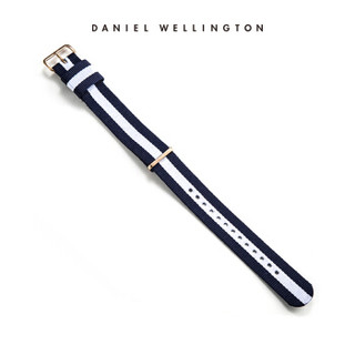 Daniel Wellington DanielWellington）DW表带20mm尼龙玫瑰金针扣男款DW00200004（适用于40mm表盘系列）