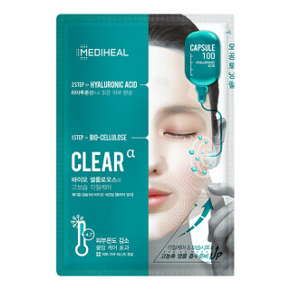 MEDIHEAL 美迪惠尔 2步骤清洁阿尔法生物纤维面膜贴 10片