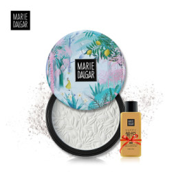 玛丽黛佳(MARIE DALGAR) 元气青柠蜜粉饼 01雪花青柠(透明色) 6g(遮瑕控油 持久定妆粉 干粉散粉 修容) *4件