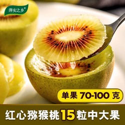 四川蒲江红心猕猴桃奇异果 70-90克中果新鲜水果 多种规格可选 *15件