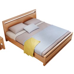 美天乐 榉木双人床 框架结构 180*200cm