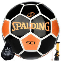 斯伯丁Spalding 5号足球 TPU材质机缝 教学比赛用球 64-932Y 铜金黑色 5号