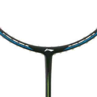 李宁（LI-NING）中级全碳素羽毛球拍风洞导流科技拍框单拍 50TD 蓝色(已穿线)
