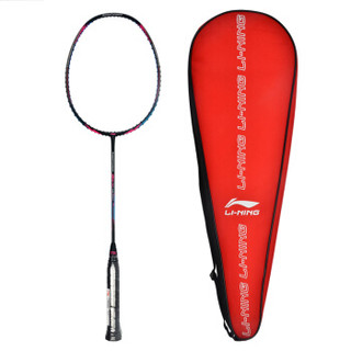 李宁 LI-NING 全碳素羽毛球拍单拍Turbocharging9II TF男女比赛超轻羽毛球拍 AYPM324-1 黑蓝（空拍送线）