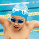 arena 阿瑞娜 AGG360JST-BLU 儿童泳镜泳帽套装