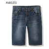 Markless NZA8052M 男士中腰直筒薄款牛仔短裤