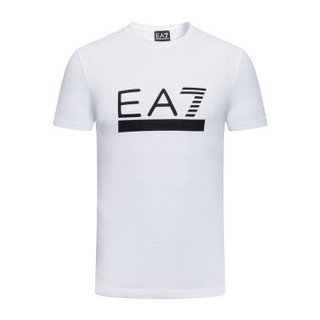 EA7 EMPORIO ARMANI阿玛尼奢侈品男士短袖针织T恤衫3ZPT42-PJ18Z WHITE-1100 L