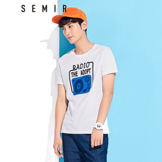 Semir 森马 19047001212 男士短袖T恤 漂白 S