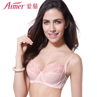 Aimer 爱慕 AM13HB1 女士全罩杯V型内衣 粉色 B80