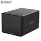 ORICO 奥睿科 NS500U3 五盘位3.5英寸USB3.0硬盘柜SATA3.0 黑色