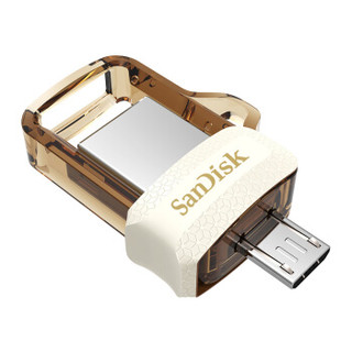 SanDisk 闪迪 至尊高速系列 酷捷 DD3 USB3.0 U盘 香槟金色 32GB USB/Micro USB双口