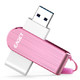 EAGET 忆捷 F50 USB3.0 U盘 粉色 32GB