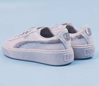 PUMA/彪马 Basket Platform Bling  女子休闲鞋