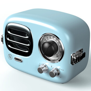 猫王收音机 radiooo积木式收音机便携蓝牙音箱蓝牙音响迷你 多士1-0101BK