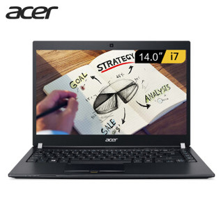 acer 宏碁 宏碁（acer）-墨舞 TMP648-G2-MG-7508（NX.VFNCQ.019） 14英寸笔记本电脑(黑色、i7-7500U、8GB、500GB、940MX) 