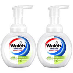 威露士泡沫抑菌洗手液青柠盈润225ml*2 送免洗洁手液20ml*2 家用儿童通用杀菌消毒 *4件