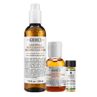 Kiehl's 科颜氏 全系列经典款化妆品套装 （洁面 230ml*1件+面霜 50ml*1件+黄瓜水 250ml*1件+眼霜 14g*1件+中样 2件）