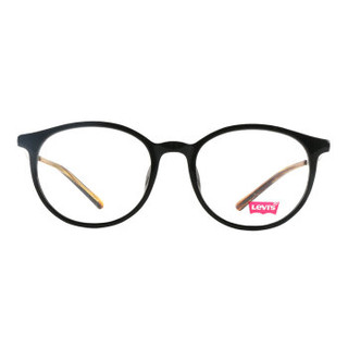 Levi's 李维斯 LS3050 CO3 BLKD 板材全框光学眼镜架框 黑色镜框 灰色镜腿