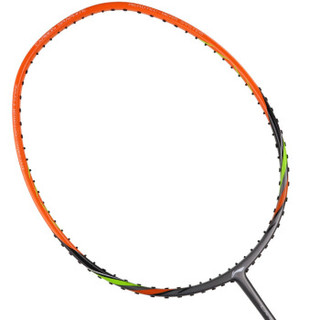 李宁/Lining 男女款单支全碳素羽毛球拍单拍(已穿线) 灰橙色