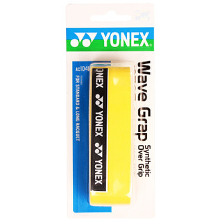 YONEX 尤尼克斯 羽毛球拍龙骨手胶防滑握把吸汗带粘性柄皮AC104EX黄色