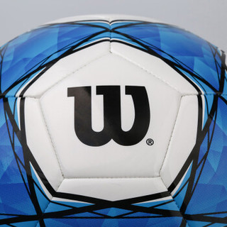 威尔胜Wilson足球5号PU机缝标准成人训练教学比赛zuqiu WS209M蓝色