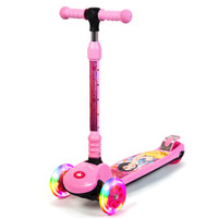 迪士尼(Disney)滑板车儿童四轮闪光折叠摇摆车小孩扭扭滑行脚踏车公主DCA61101-D