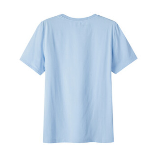 Semir 森马 12216001029 男士印花短袖T恤 冰蓝 L