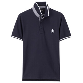 GIORDANO 佐丹奴 01016242 男士短袖POLO衫 蓝 170/96A