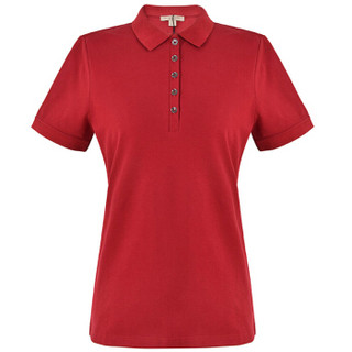 BURBERRY 博柏利 45576941 女士短袖POLO衫 (军红色、XS码 175/84A)