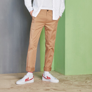 Semir 森马 13316271201 男士纯色修身休闲长裤 卡其 36