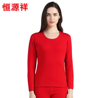 恒源祥 YCA0082Z 女士加绒保暖内衣套装 (XL=175/100、大红)