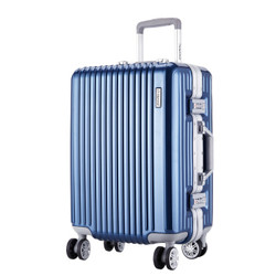 Diplomat 外交官 TC-9034 时尚铝框拉杆箱行李箱 蓝色 28英寸