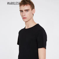 Markless TXA5630M 男士纯色短袖T恤 黑色 L