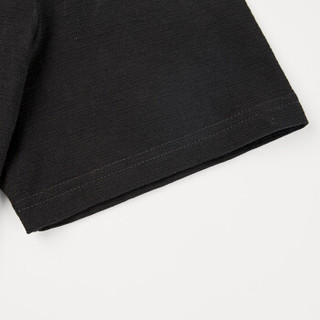 HLA 海澜之家 HNTBJ2E135A 男士动物图案短袖T恤 黑色花纹 52