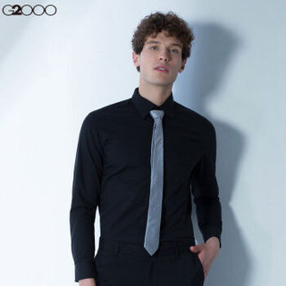 G2000 000402219903 男士长袖衬衫 (03/165、黑色/99)