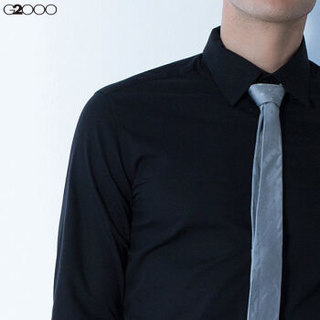 G2000 000402219903 男士长袖衬衫 (03/165、黑色/99)