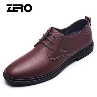 ZERO R81078 男士柔软系带皮鞋 棕色 43