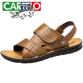 CARTELO L002 男士休闲凉鞋 卡其色 38